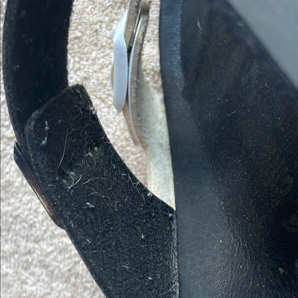 Birkenstock 42 Black/White Slide Sandal - Picture 8 of 10
